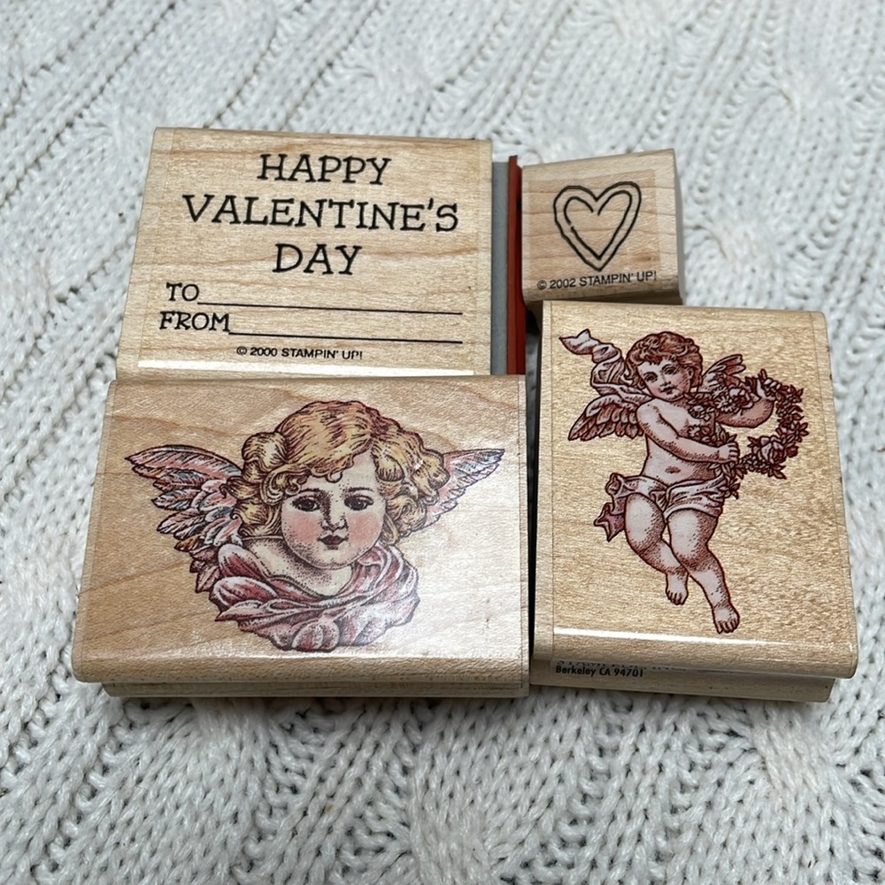 Wooden Stamp Set lot of 26 used stamps - Picture 8 of 10